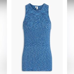 Tibi ribbed marled cotton tank - M